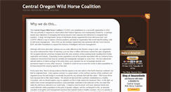 Desktop Screenshot of cowildhorse.org