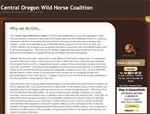 Tablet Screenshot of cowildhorse.org